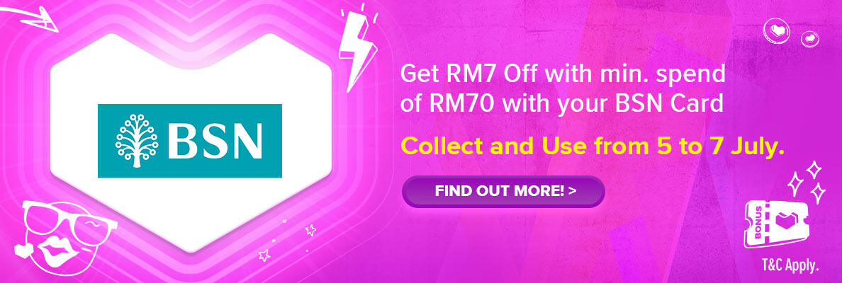 Lazada 7.7 Mid Year Sale x BSN RM7 Off Voucher